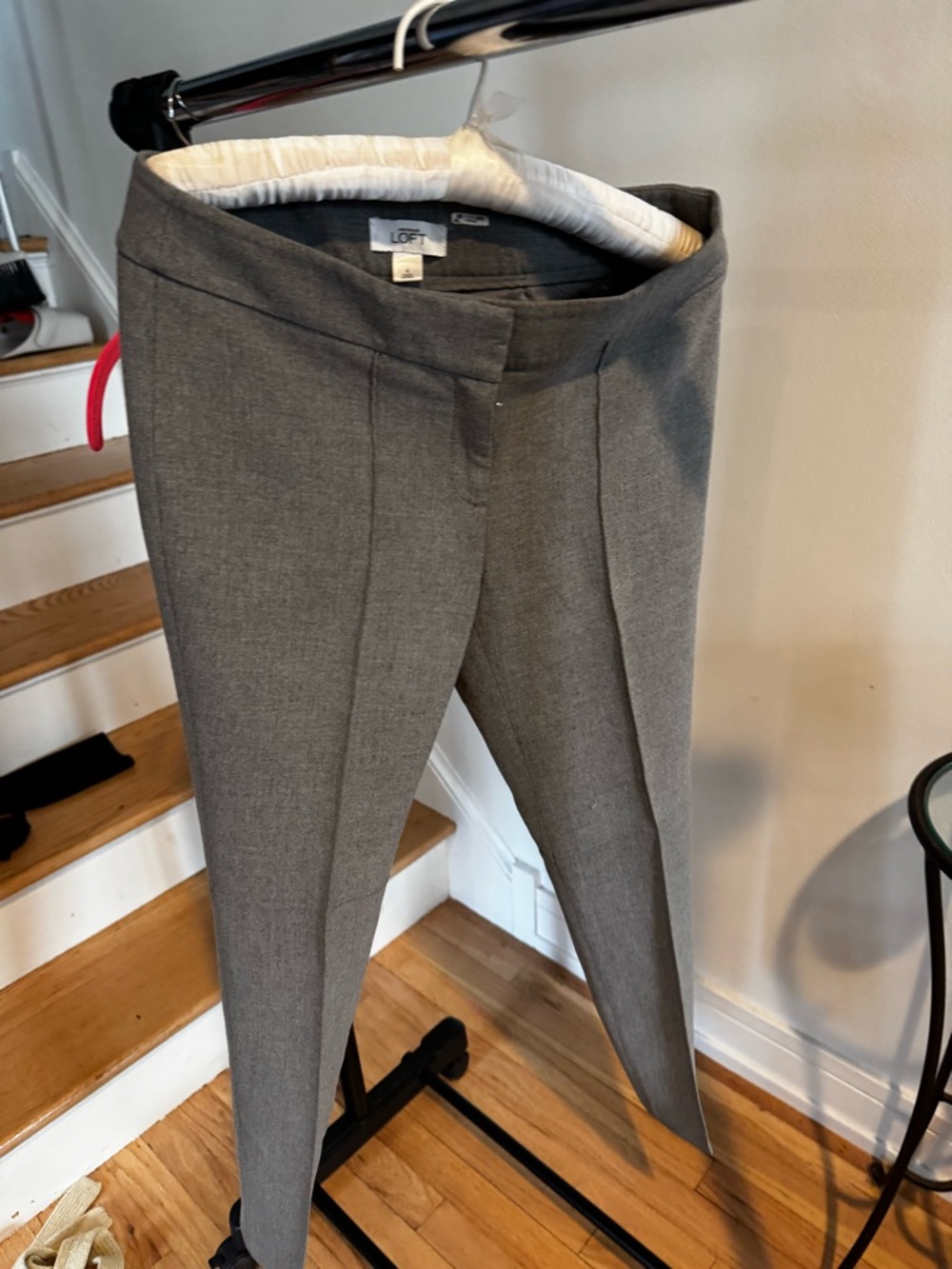 LOFT Charcoal Gray Tailored Dress Pants